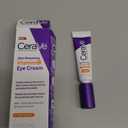 CeraVe Skin Renewing Vitamin C Eye Cream, Vitamin C, Hyaluronic Acid, Ceramides & Caffeine, Under Eye Cream For Dark Circles and Puffiness, Fragrance Free & Ophthalmologist Tested, 0.5 Fl. Oz