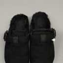 Hsyooes Fur Lined Clogs for Women Men Suede Winter Slippers Arch Support Slip on Mules Potato Shoes with Removable Cushion Footbed Warm Home House Shoes (8.5 Women/7 Men, Deep Blue)