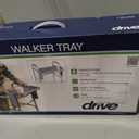Drive Medical 10125 Walker Tray with Cup Holders, Gray, 16"L x 12"W x 2"H