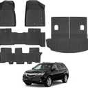 Floor Mats for Acura MDX 2007-2013, Trunk Mat with Backrest Mat All Weather TPE Protector for Acura MDX Accessories