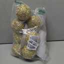 3.15" Christmas Ball Ornaments Glitter Shatterproof Christmas Tree Ornaments Sequin Xmas Hanging Balls Decorations for Wedding Party Holiday(Gold, 12pc-8cm)