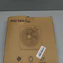 Table Fan with 3 Adjustable Strong Wind Speeds, 8-Hour Timer & 270 Pivoting Head, Quiet AC-Powered Air Circulator, Desktop Fan for Home & Office Bedroom Bathroom Kitchen-Black