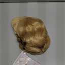 Rockabilly Vintage Wig Audrey Hepbum Short Bang Wig Long Finger Wavy Wigs for Women (Blonde)
