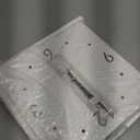 Double Sided Corner Clock, Made of Metal Material, Square Digital Clock, Silent Quartz Movement, with LED Light Strip, Decorated on The Living Room, Bedroom, and Study Walls (White)