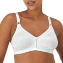 Bali Women's Double Support Wireless, Lace Bra with Stay-in-Place Straps, Full-Coverage