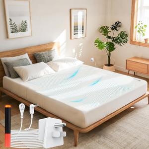 Grounding Sheet King, 95% Cotton & 5% Silver Fiber, Skin-Friendly Grounded Sheets with Grounding Cord, Bed Grounding Kit for Natural & Deep Sleep, White