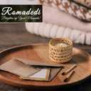 2 Pack Wicker Rattan Woven Tea Light Candle Holder Kit Rustic Handcraft Rattan Woven Candle Holder with Glass Cup Vintage Tealight Farmhouse Votive Candlestick Decor for Dining Wedding