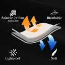 Hvqic Black Canopy Bed Drapes - 4 Corner Post Canopy King Bed Curtain Lightproof Drapes Bed Canopy for Adults & Girls Bedroom Decoration (King, Black)