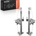 Frankberg 2 x Rear Window Regulator with Motor Compatible with C-Class W202 C180-C280 1.8L-2.8L 1993-2000 C-Class W202 C200 D-C250 D 2.0L-2.5L 1993-2000 Replace# 20273020 46