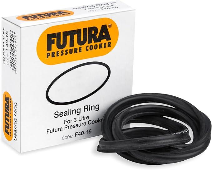 FUTURA Rubber Futura Sealing Ring For 3 Litre Futura Pressure Cooker, Black, Standard (BGF)