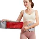 Eazfy Red Light Therapy Belt,Infrared Light Therapy Device, LED Flexible Wearable Wrap, with Timer for Back Shoulder Waist Muscle Pain Relief as Christmas Gift (50" x 7", Grey)