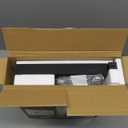 TEAMIX 2 Tiers Desktop Monitor Stand Riser 20 Inch Printer Stand with Storage Small TV Riser Laptop Wooden Desk Organizer Shelf Bookshelf (Black+Brown, 2 tiers)