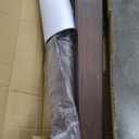 Furniture of America Nazaen V 78.5" Mid-Century Modern Solid Wood Live Edge Extendable Dining Table with Steel Support, Walnut Finish, Seats 68