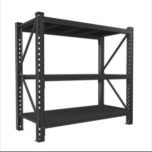 ErgoNova Garage Shelving 1800LBS Heavy Duty Shelving Units and Storage Shelves Adjustable 3 Tier Metal Shelving for Kitchen,Utility Room and Basement, 24" D x 47.24" W x 51.2" H, Black