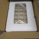 Frebeauty Acrylic Jewelry Organizer Earring Organizer Box with 5 Drawers Earring Holder Organizer with Velvet Trays Clear Jewelry Box for Women Earring Display for Rings Studs(Beige)