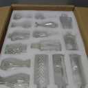 36Pcs Bud Vases Set Small Vintage Glass Bottles Clear Bud Vases in Bulk Multiple Shape Cute Glass Vases for Rustic Wedding Centerpieces Table Decorations and Home Decor(Clear)