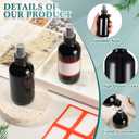 Fumete 36 Pcs Glass Spray Bottles 4oz Fine Mist Glass Spray Bottle Refillable Liquid Containers with 6 Labels 6 Funnel for Hair Travel Plants Cleaning Solutions Skin Care(Black,Classic)
