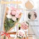 Jansun 40Pcs Flower Wrapping Bags Kraft Paper Flower Sleeves for Bouquets Flower Bags for Birthday Wedding Graduation Gift, Florist Wrap Supplies 9.8x17.9 Inch