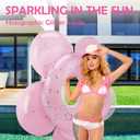 HeySplash Pool Floats, Inflatable Pool Float, Large Floatie for Bachelorette Party, Swim Tube River Lake Beach Bride Wedding Decor Fun Toy Raft Adults (Pink)