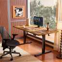 ErGear Height Adjustable Electric Standing Desk, 48 x 24 Inches Sit Stand up Desk, Memory Computer Home Office Desk, Vintage Brown