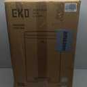EKO Madison Matte Stainless 50 Liter/13.2 Gallon Step Trash Can w/Inner Liner - Fingerprint Resistant Finish