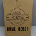 Spsyrine Blue Plastic Serving Tray for Ottoman, Coffee Table, Octagon Decorative Tray for Entertaining, Outdoor, Living Room, Home Decor (15.7" x 10.2" x 1.6")