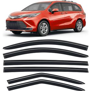 Tape-on Window Visors Rain Guards Fit for Toyota Sienna 2021-2026