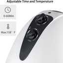1000W Professional Hooded Hair Dryer,Standing Blow Hair Dryer with Cap and Wheels,Temperature and time are Adjustable,Suitable for Salon and Home
