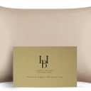 Silk Pillow Cases Certified Organic 100% Pure Mulberry Silk Pillowcase Grade 6A 25 Momme Pillowcase (Taupe, Queen, Pack of 1)