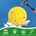 4 x Pickleball Balls  Outdoor Style | Durable, Crack-Resistant for Tournament Play, Practice & Training (Pack of 4)