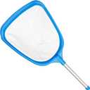 Hot Tub Skimmer Spa Net with 12'' Aluminum Pole Ultra Fine Mesh Net Handy Leaf Skimmer for Small Above Ground Pools Pick Up Fine Debris Lightweight Net