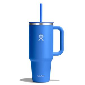 Hydro Flask Travel Tumbler with Handle, Lid and Straw - Insulated Stainless Steel in 40 Oz Cascade