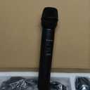 Wireless Microphone System, UHF Dual Cordless Handheld Microphones Set for Home Karaoke, Singing, Speech, Party, Meeting, Church, 262ft Range, Black