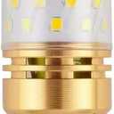 LED Bulb Super Bright 5000k Cold Summer lamp White LED Bulb E26/E27 Medium-Sized Basic 40W 40W Waterproof Spiral LED Corn Bulb 110V Voltage (12V-White Light)