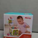 7 in1 Sensory Development Multifunctional Sensory Teething Toys for 2 Year Old Boy Girl,Shape Sorter Pull String Travel Car Toys for 18 Month