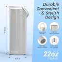Portable Breast Milk Cooler for Travel, 22oz Large Capacity Breastmilk Chiller for Working Moms, 360 Cooling Keeps Milk Chilled 24 Hours, Includes 2 Baby Bottles, Breastfeeding Essentials