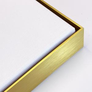 Canvas Frame for 48x48 Oil Paintings Prints, 1.5 Deep DIY Metal Floater Frame for Portrait Landscape Oil Paintings Art Show Gallery Wall Home Office Living Room Decor (Gold)