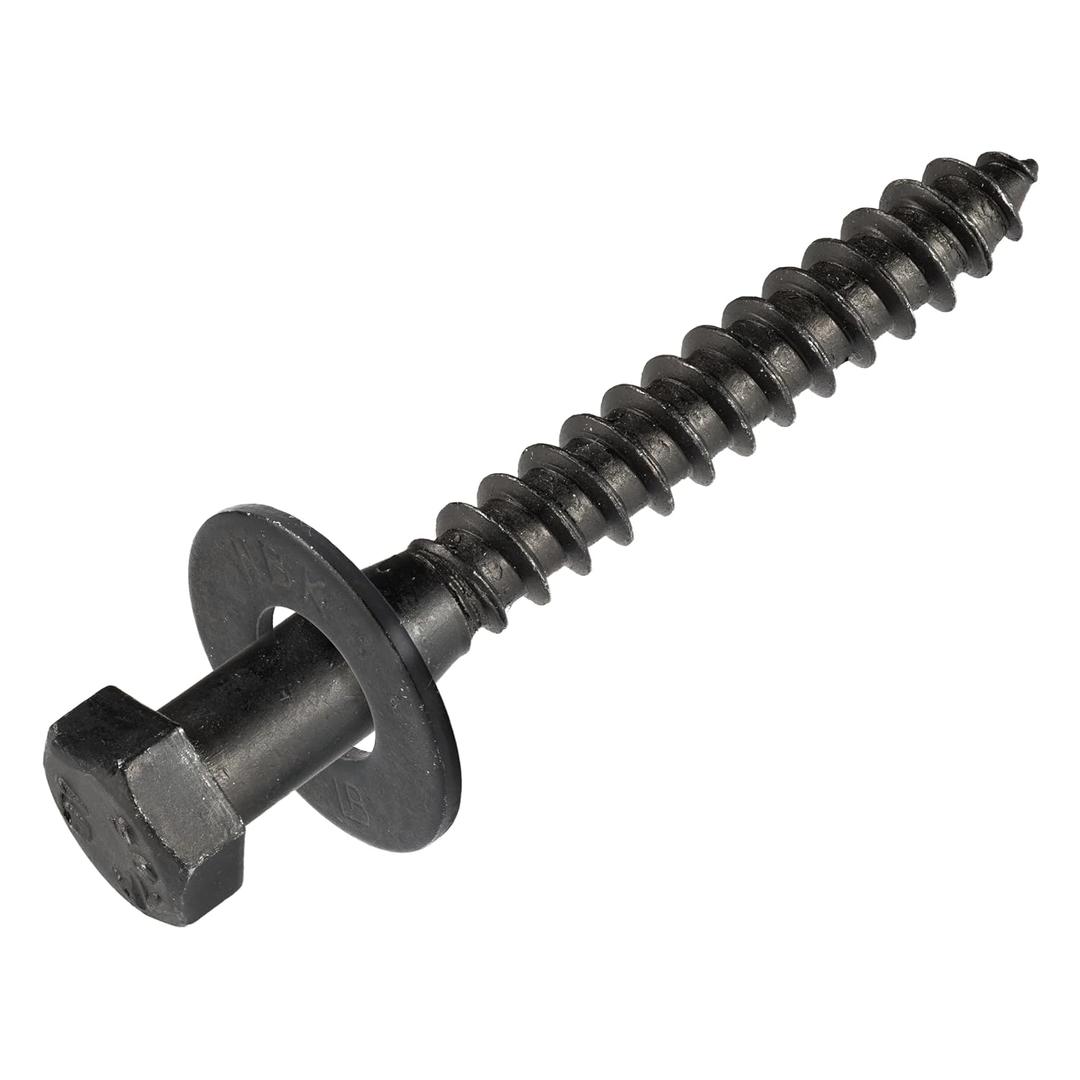 5/16 x 2-1/2 (50 Pack) Lag Screw Kit, 50 Screws and 50 Washers, Ceramic Black Ruspert Coating for Exterior Use, Meets ASTM A307 and ASME B18.2.1, Industrial/Commerical Grade by Makers Bolt 5/16 x 2-1/2 (50 Pack) Lag Screw Kit, 50 Screws and 50 Washers, Ceramic Black Ruspert Coating for Exterior Use, Meets ASTM A307 and ASME B18.2.1, Industrial/Commerical Grade by Makers Bolt