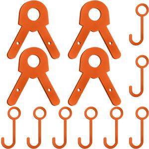 Jenaai 2 Sets Shooting Target Stand Kit Steel Hanger Holder DIY Gong Target Kit for 1 Inch Electric Metallic Tube Conduit (Orange)