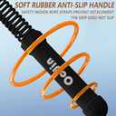 Ocdin Portable Ropeless Battle Ropes for Home Gym, 2 Sticks Cordless Training Rope for Low-Impact Cardio Training