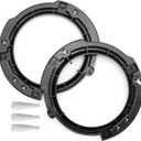 7" Round Headlamp Mount Retaining Bracket Ring Replacement for Wrangler JK JKU 2007-2018 (02)