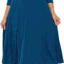 Iconic luxe womens A-line, Blue, XL