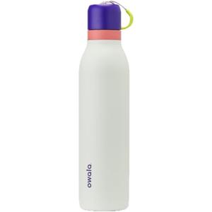 Owala FreeSip Twist Insulated Stainless Steel Water Bottle with Straw for Sports and Travel, BPA-Free, 24-oz, Purple/Green, Minty Horizons 
