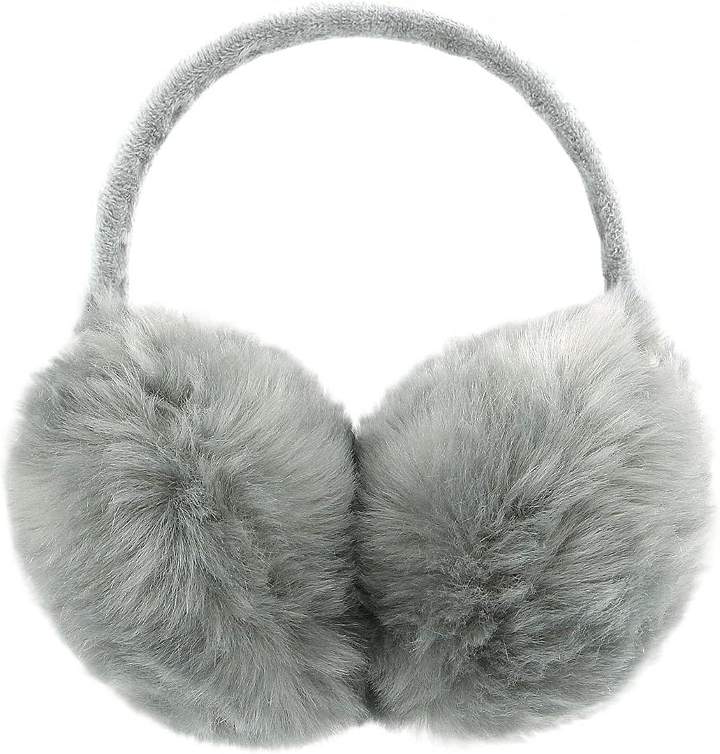 POXIMI Women Winter Earmuffs Girl Ski Adjustable Ear Covers for Kid Cute Bow Ear Warmer Outdoor Earmuff Fleece Lining
