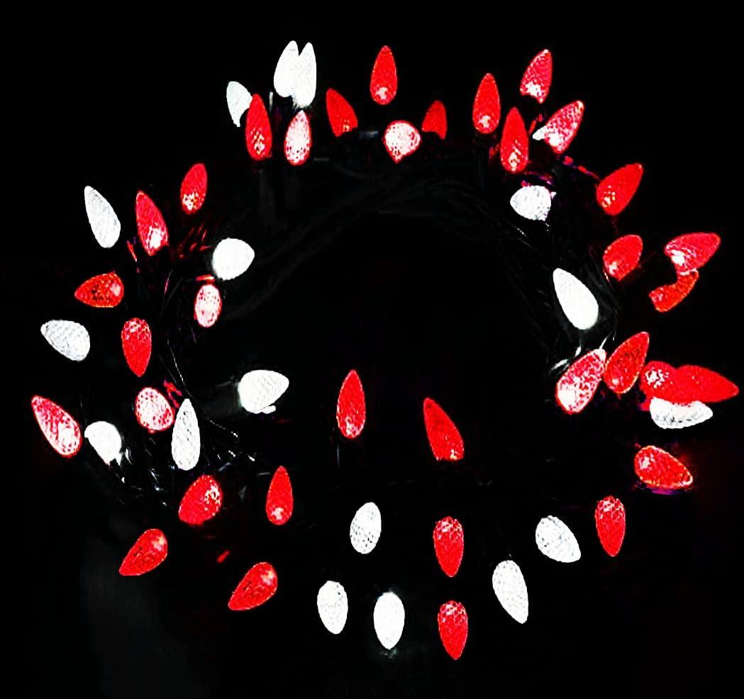 Red/White C3 Outdoor 18FT 50 LED Straberry Christmas Lights - Connectable Plug, Green WireVintage Decorative Lights - Mood Lighting