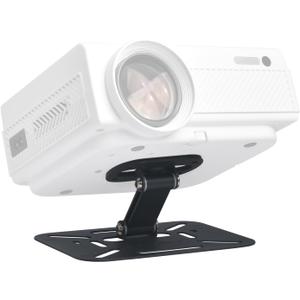 Projector Stand Table, Desktop Foldable Stand, Projector Ceiling Mount, Easy Setup with 180-Degree Adjustment, Compatible with Most Projectors for Home,Outdoor,Office (Black)