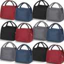 Chunful 12 Pcs Lunch Bags Bulk Insulated Reusable Lunch Bags Pouch with Aluminum for Women Adult Office Work Employees