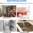 Ice Maker Drain Tube Fit for GE 2.0 Ice Maker, Water Line Replacement for Older GE Opal Nugget Countertop Ices Maker, External Silicone Water Tube Fit for Opal Ice Maker Tubing Replacement Parts