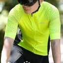 INBIKE Men's Cycling Jersey 3 Rear Pockets Moisture Wicking Short Sleeve Quick Dry Reflective Biking Shirts, S