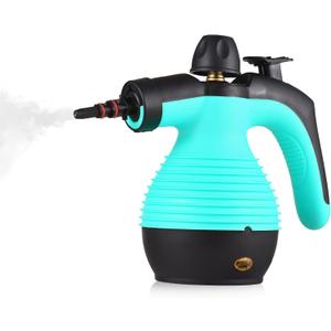 Decdeal Handheld Steam Cleaner, 1050W Multifunctional High Temperature Pressurized Steam Cleaning Machine with 9PCS Accessory, 110V (Blue)